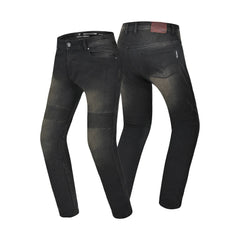 R-TECH VALENCIA PANTALON DE HOMBRE DENIM JEANS 32L NEGRO KHAKI TINT SPRAY 