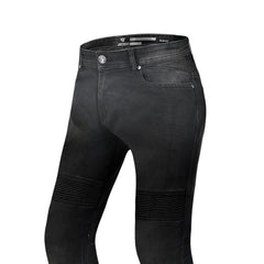 R-TECH VALENCIA PANTALON DE HOMBRE DENIM JEANS 32L NEGRO SPRAY 