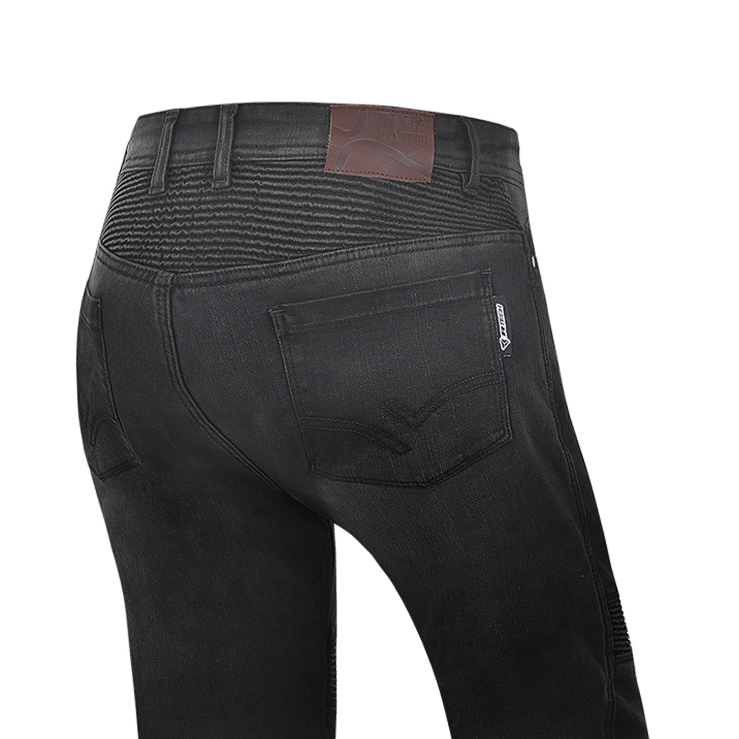 R-TECH VALENCIA PANTALON DE HOMBRE DENIM JEANS 32L NEGRO SPRAY 
