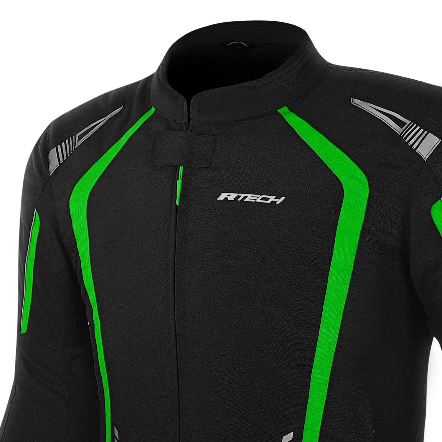 R-TECH MARSHAL GIACCA DI MOTO TESSILE  VERDE 