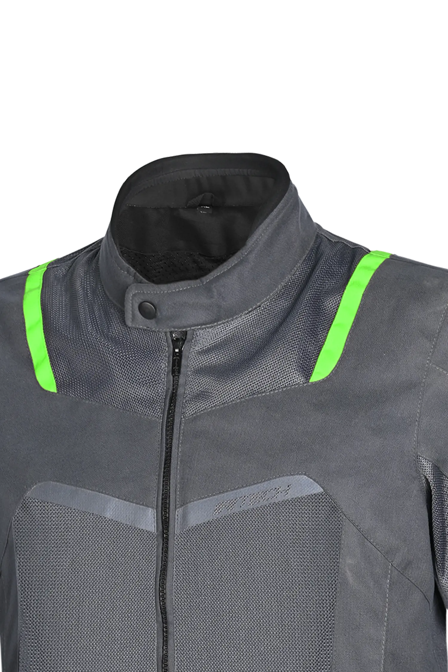R-Tech Spiral Mesh Giacca Estiva in Tessuto Moto -Grigio/Nero/verde 