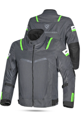 R-Tech Spiral Mesh Giacca Estiva in Tessuto Moto -Grigio/Nero/verde 