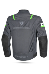 R-Tech Spiral Mesh Giacca Estiva in Tessuto Moto -Grigio/Nero/verde 
