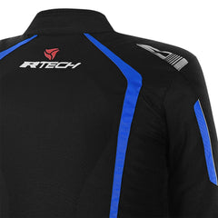 R-TECH MARSHAL GIACCA DI MOTO NERO BLU 