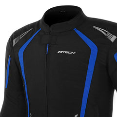 R-TECH MARSHAL GIACCA DI MOTO NERO BLU 