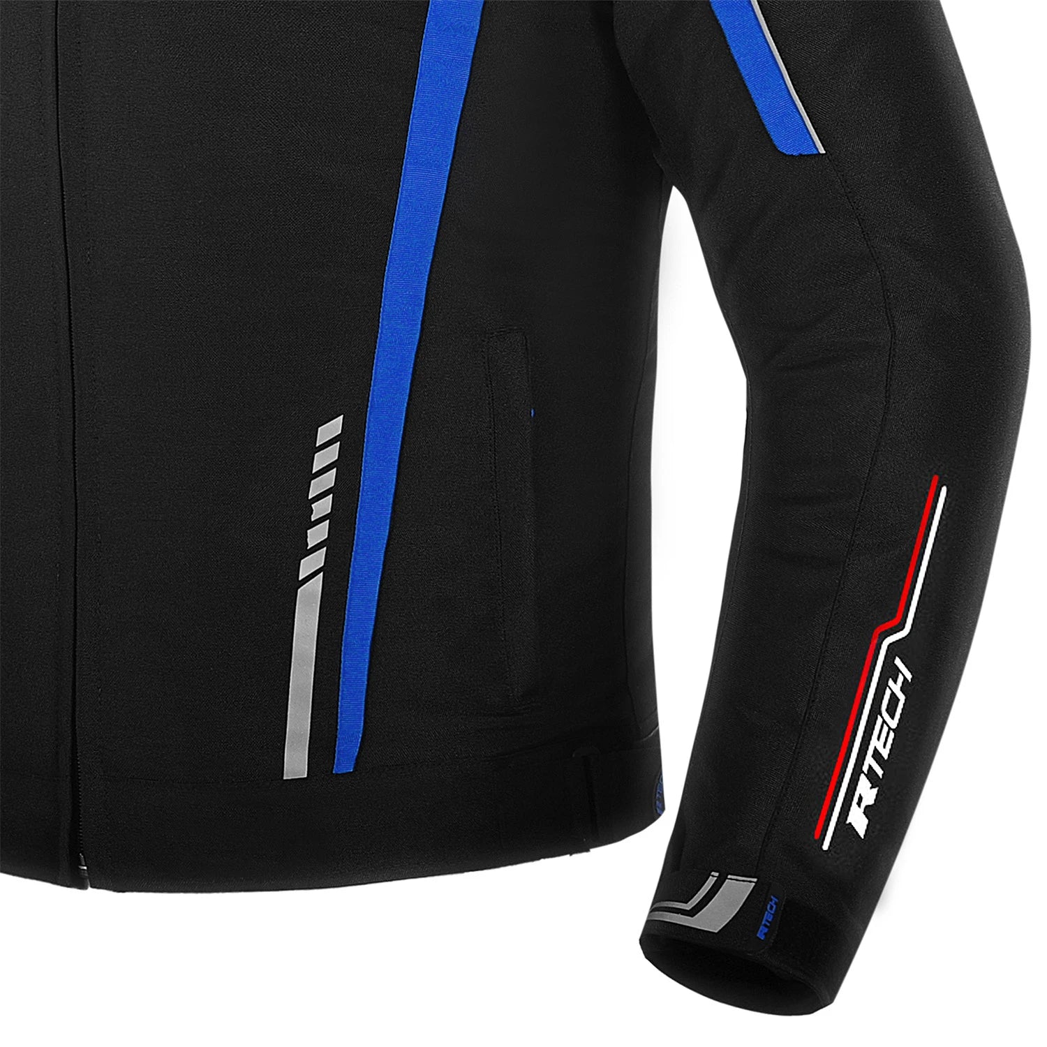R-TECH MARSHAL GIACCA DI MOTO NERO BLU 