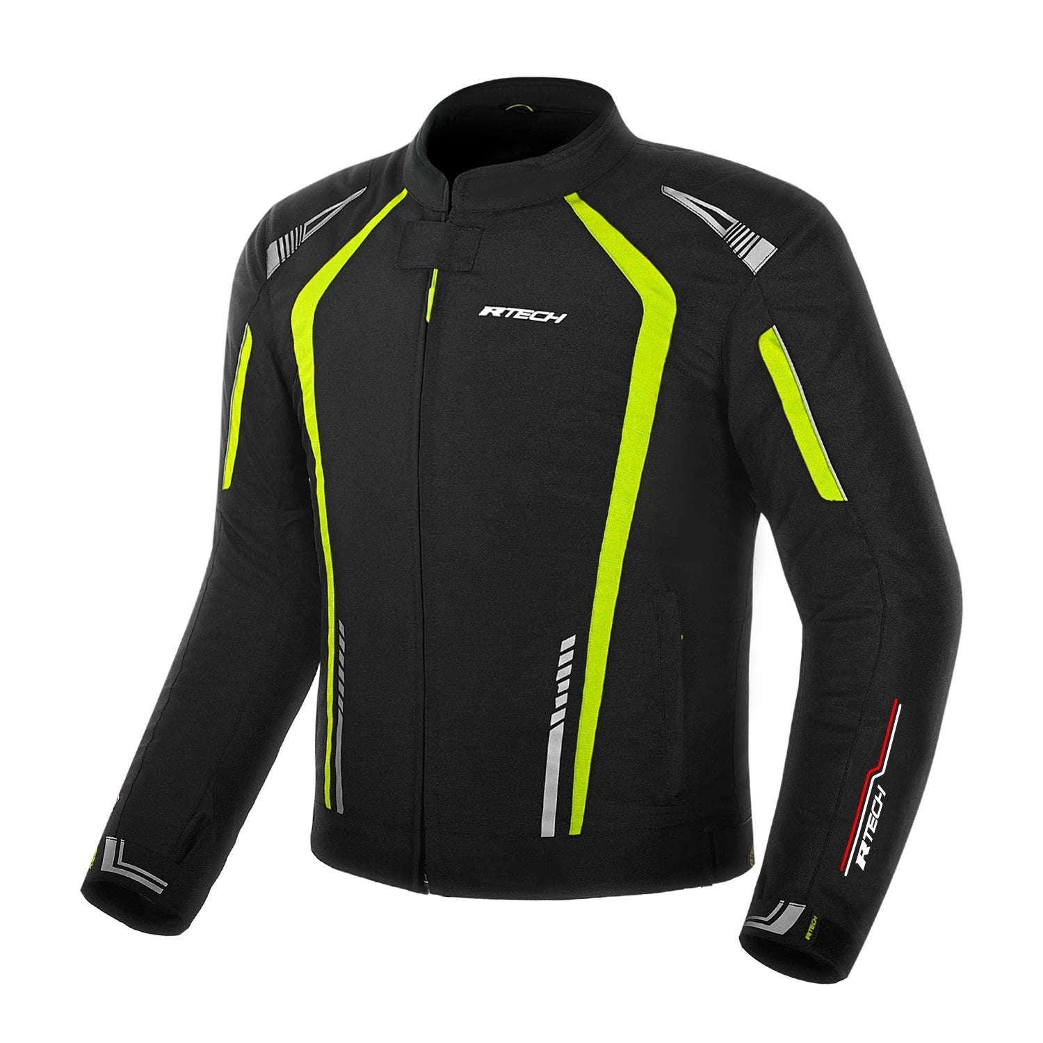 R-TECH MARSHAL GIACCA DI MOTO UOMO NERO GIALLO 