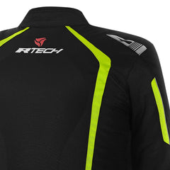 R-TECH MARSHAL GIACCA DI MOTO UOMO NERO GIALLO 