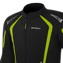 R-TECH MARSHAL GIACCA DI MOTO UOMO NERO GIALLO 
