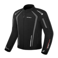 R-TECH MARSHAL TESSILE GIACCA DI MOTO UOMO NERO GRIGIO 