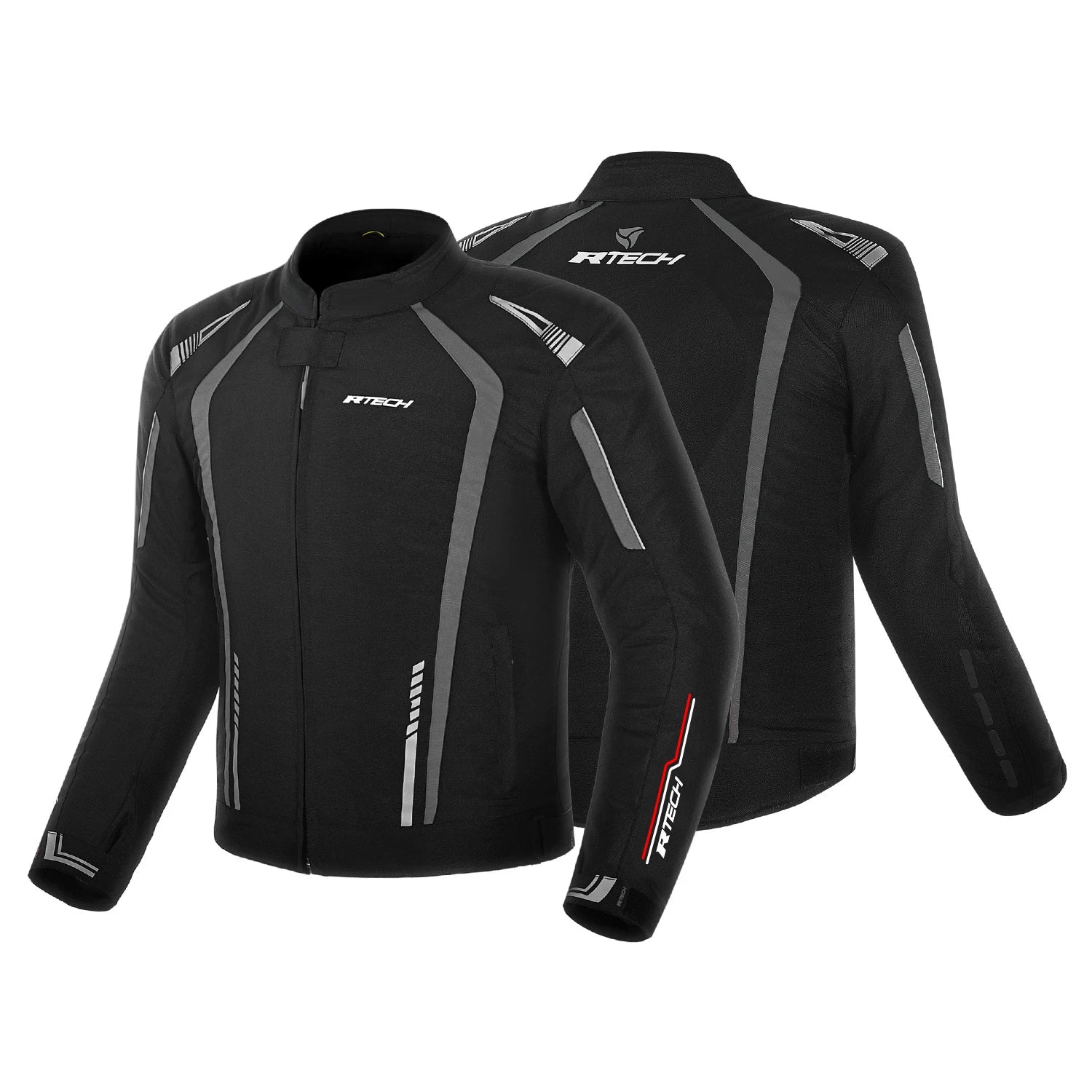 R-TECH MARSHAL TESSILE GIACCA DI MOTO UOMO NERO GRIGIO 