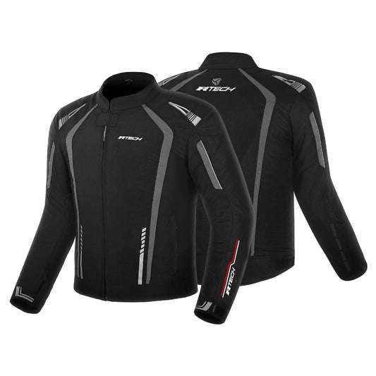 R-TECH MARSHAL TESSILE GIACCA DI MOTO UOMO NERO GRIGIO – Yamoto.it