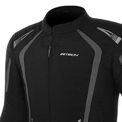 R-TECH MARSHAL TESSILE GIACCA DI MOTO UOMO NERO GRIGIO 