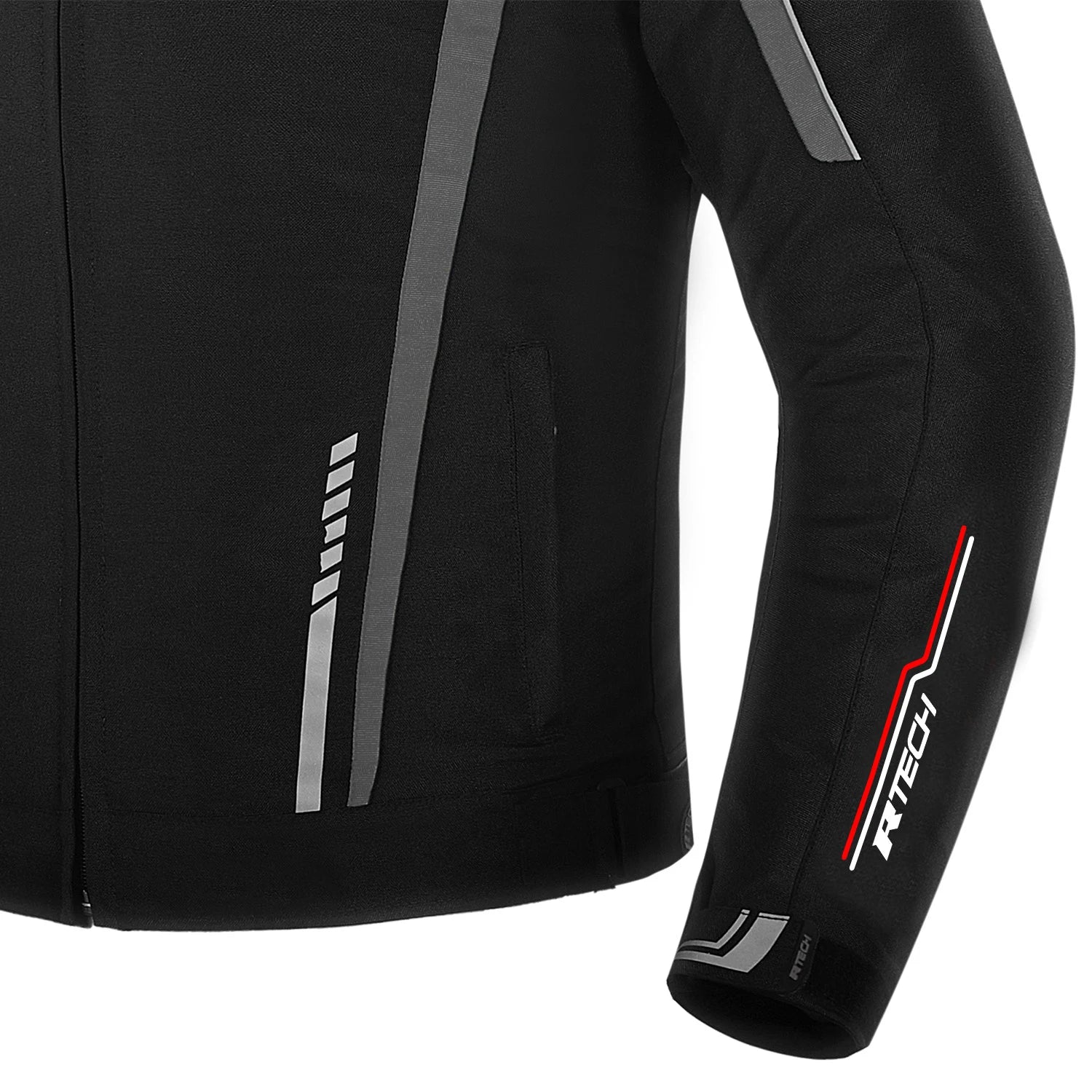 R-TECH MARSHAL TESSILE GIACCA DI MOTO UOMO NERO GRIGIO 