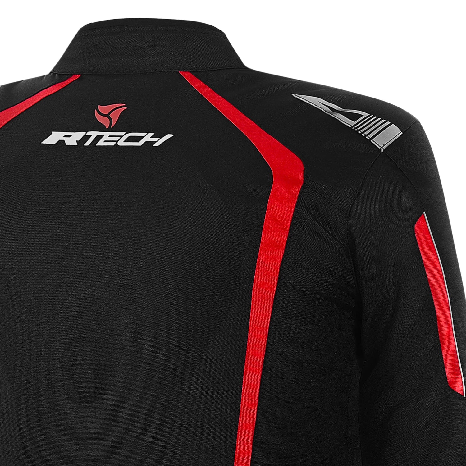 R-TECH MARSHAL GIACCA DI MOTO UOMO NERO ROSSO 