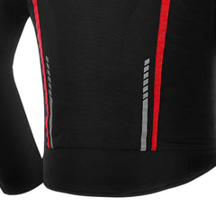 R-TECH MARSHAL GIACCA DI MOTO UOMO NERO ROSSO 
