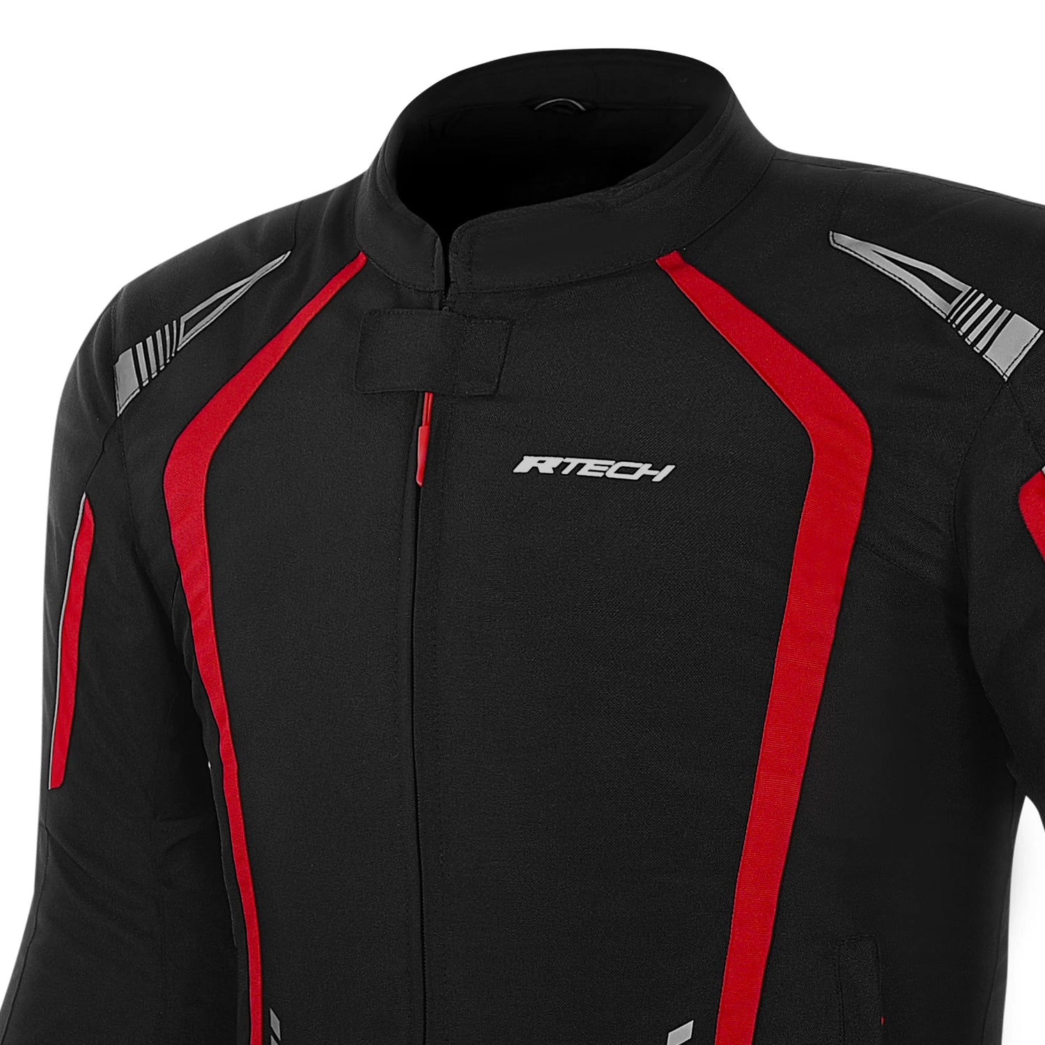 R-TECH MARSHAL GIACCA DI MOTO UOMO NERO ROSSO 