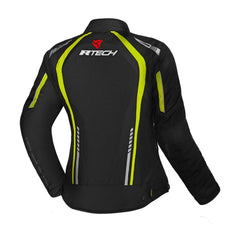 R-TECH MARSHAL GIACCA DI MOTO DONNA NERO GIALLO FLUO 