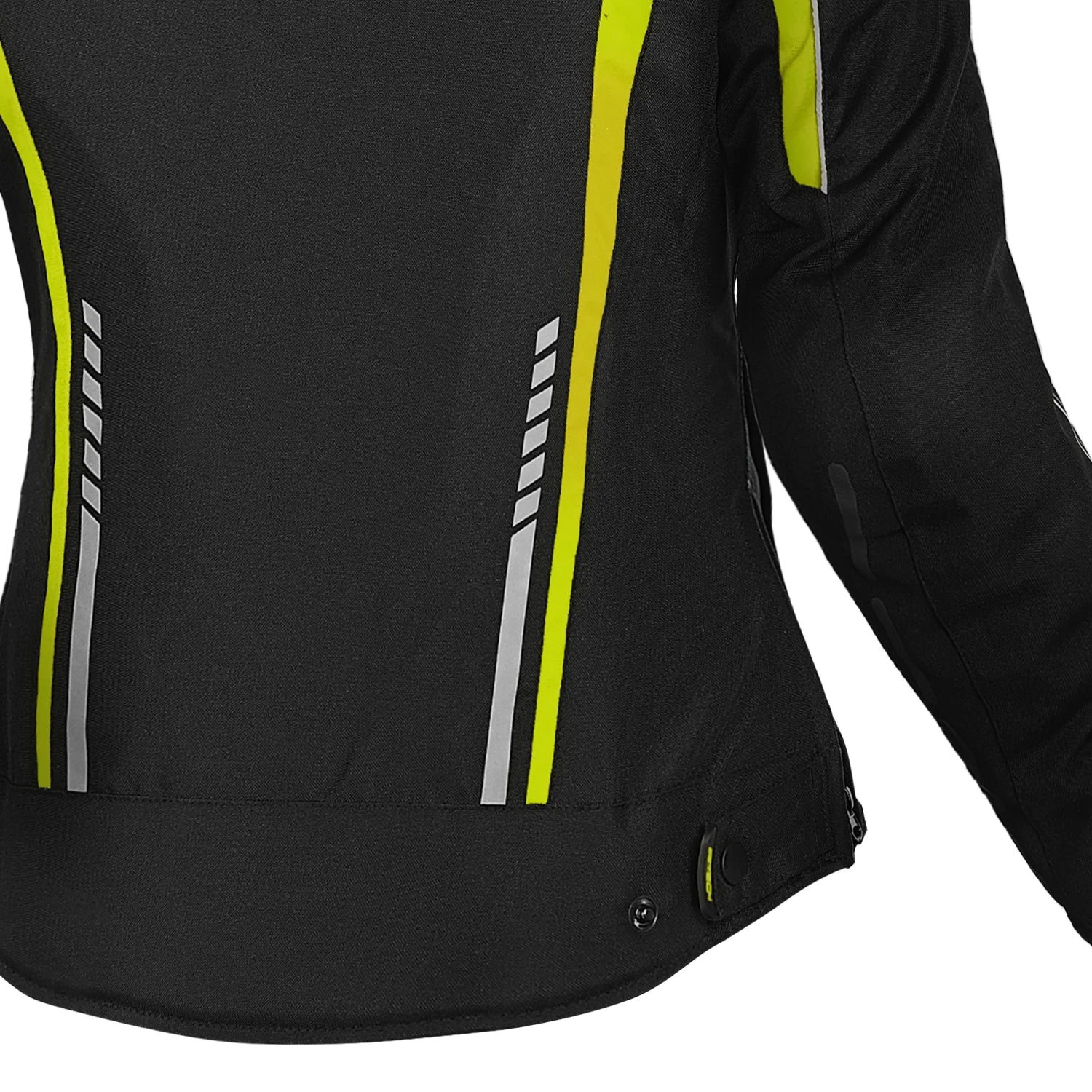 R-TECH MARSHAL GIACCA DI MOTO DONNA NERO GIALLO FLUO 