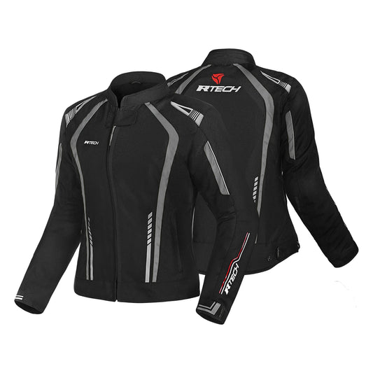 R-TECH MARSHAL GIACCA DI MOTO DONNA NERO GRIGIO – Yamoto.it