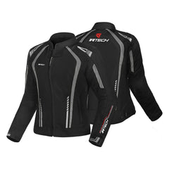 R-TECH MARSHAL GIACCA DI MOTO DONNA NERO GRIGIO 