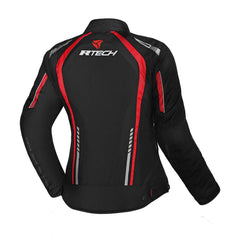 R-TECH MARSHAL GIACCA DI MOTO DONNA NERO ROSSO 