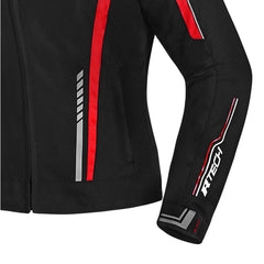 R-TECH MARSHAL GIACCA DI MOTO DONNA NERO ROSSO 