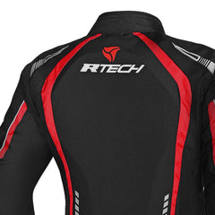 R-TECH MARSHAL GIACCA DI MOTO DONNA NERO ROSSO 