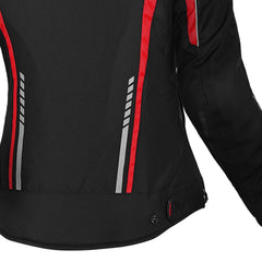 R-TECH MARSHAL GIACCA DI MOTO DONNA NERO ROSSO 