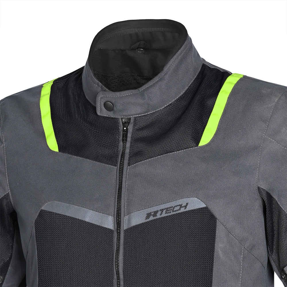 R-TECH SPIRAL MESH GIACCA MOTO ESTIVA TESSUTO UOMO GRIGIO NERO VERDE 