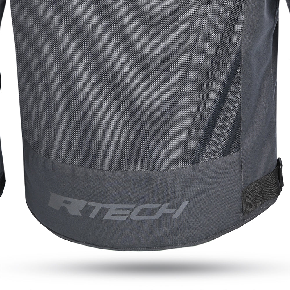 R-TECH SPIRAL MESH GIACCA MOTO UOMO GRIGIO NERO ROSSO 
