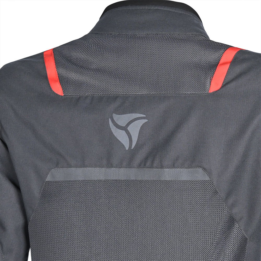 R-TECH SPIRAL MESH GIACCA MOTO UOMO GRIGIO NERO ROSSO 