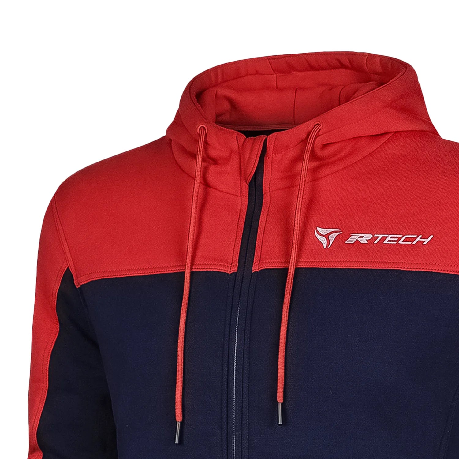 R-TECH SUSPENSION FELPA CON CAPPUCCIO PROTEZIONE BLU ROSSO 