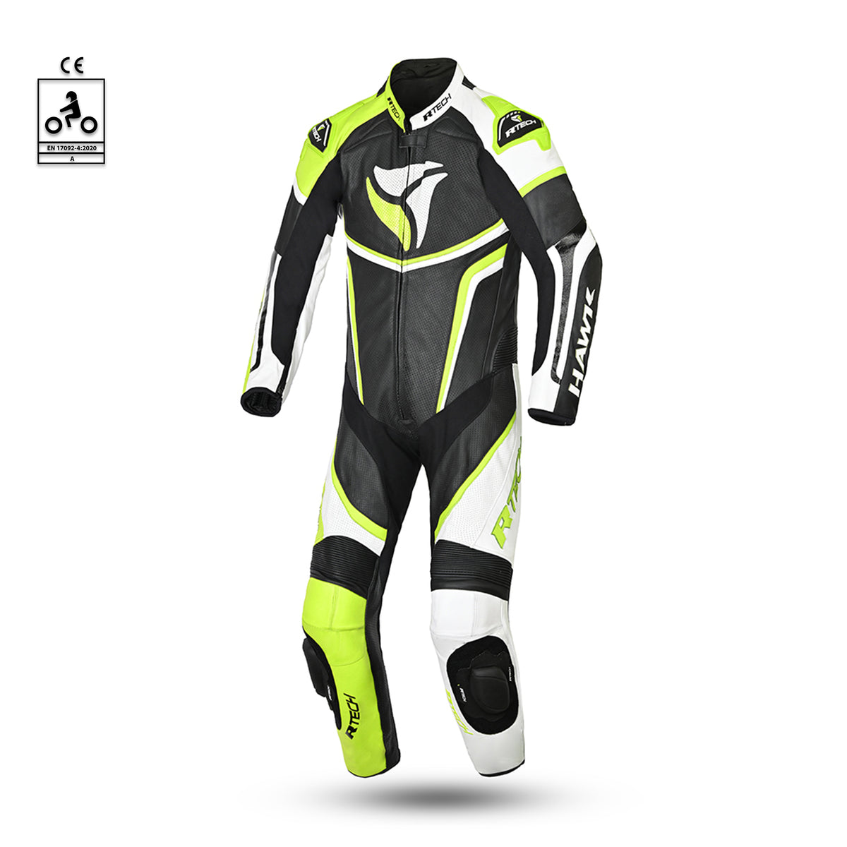 R-Tech Hawk Nera / Bianca / Gialla Tuta intera (1 pezzo)