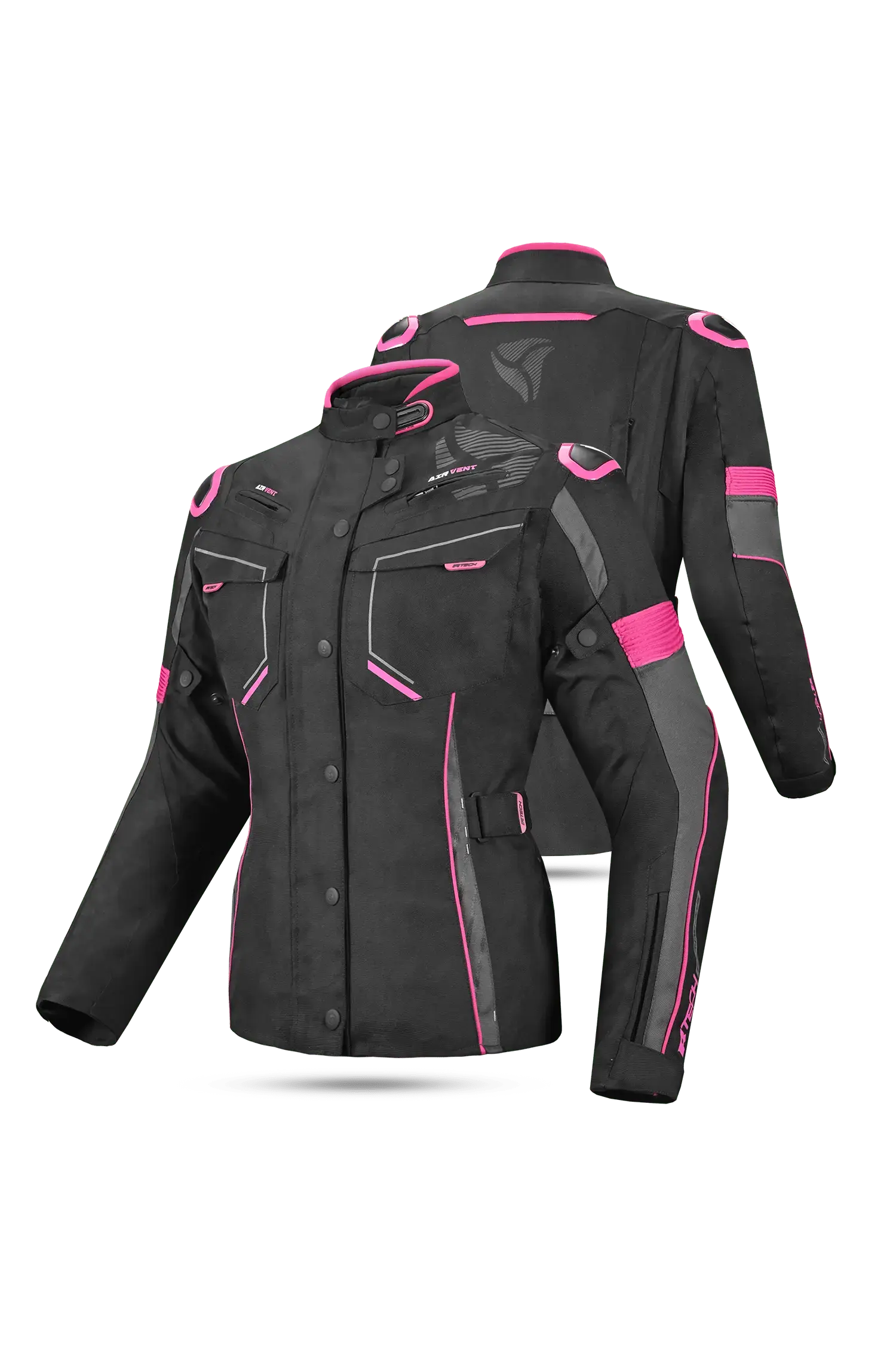 R-TECH KNIGHT RIDER 3IN1 LADY (Long) Nero/Fucsia. 