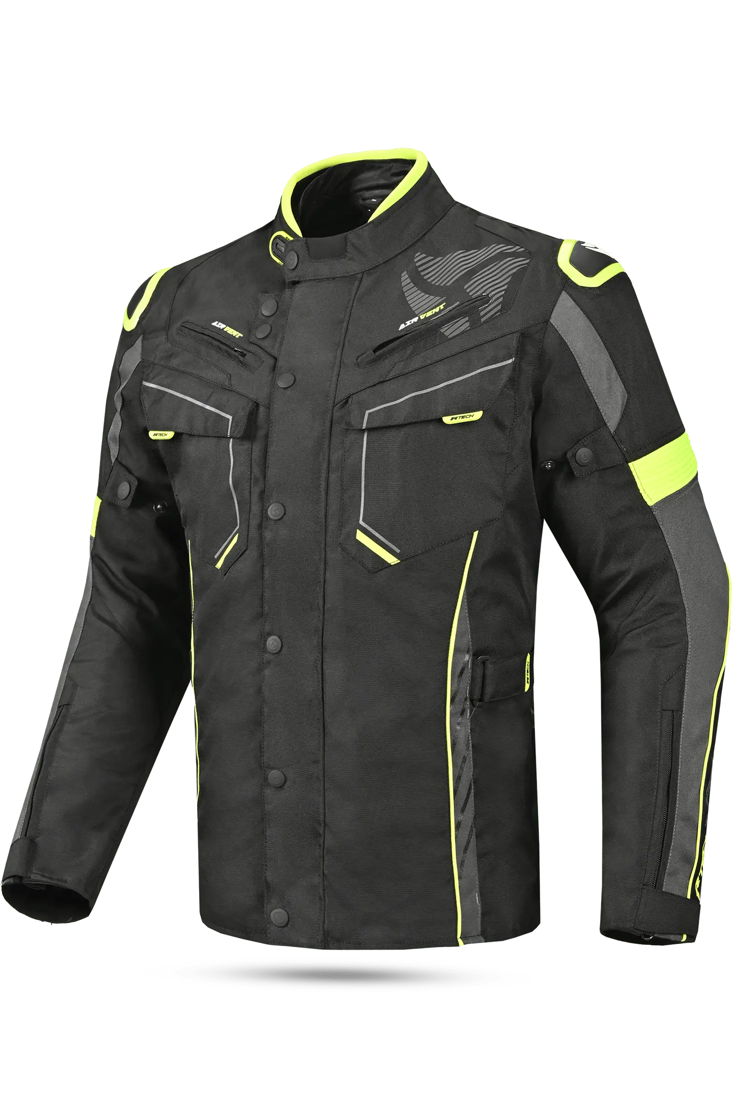 R-Tech Knight Rider Long Tre strati - Nero/Antracita/Giallo Flu 