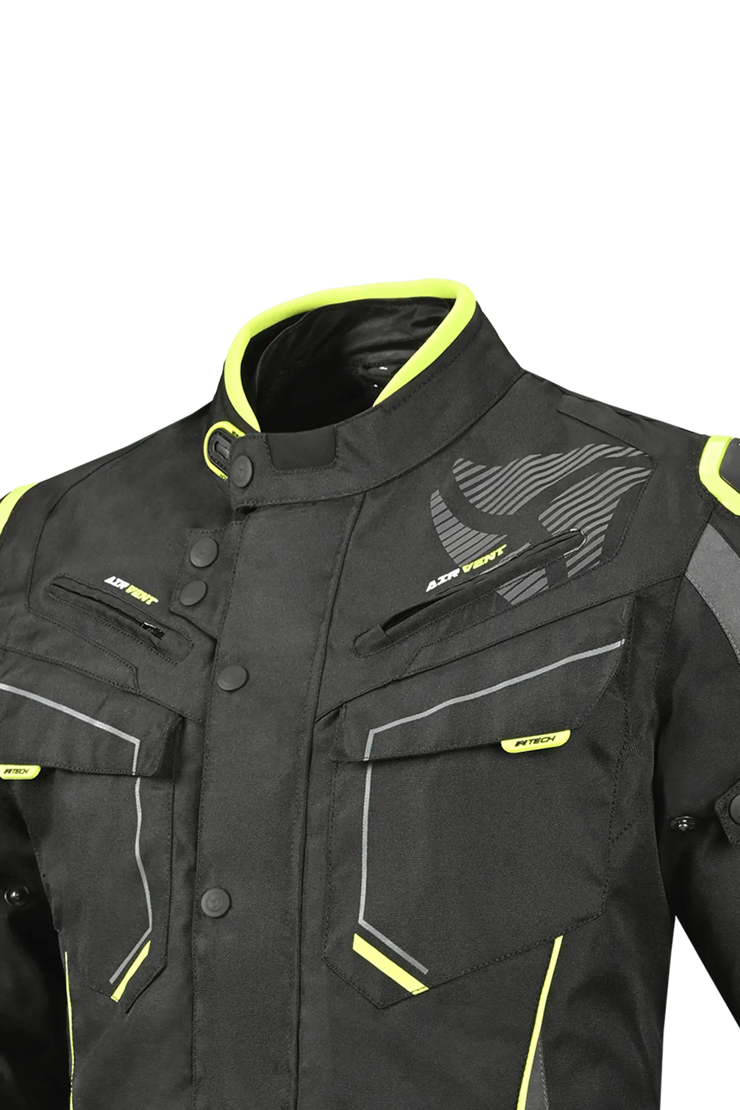 R-Tech Knight Rider Long Tre strati - Nero/Antracita/Giallo Flu 