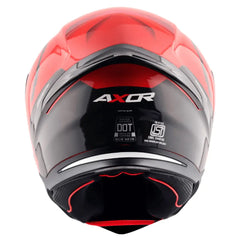 AXOR Helmets HUNTER SPEAR CASCHI INTEGRALE NERO ROSSO 