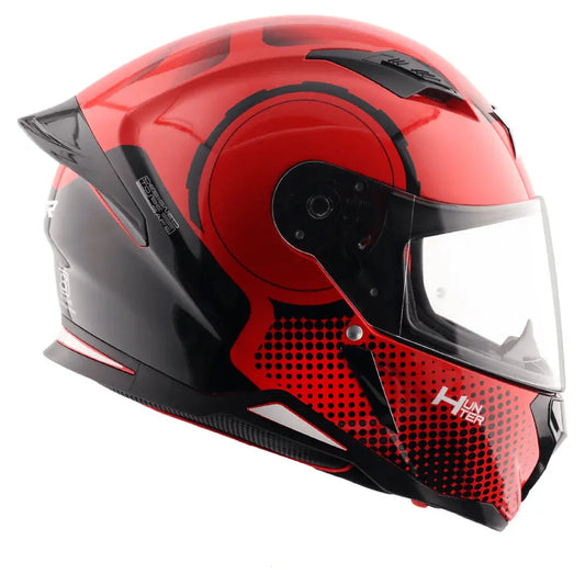 AXOR Helmets HUNTER SPEAR CASCHI INTEGRALE NERO ROSSO – Yamoto.it