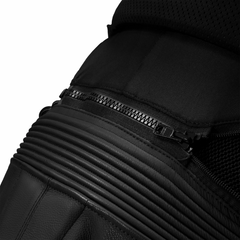 SHIMA MISSION ST G2 CHAQUETA DE PIEL MOTO NEGRO BLANCO 