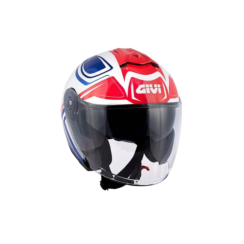 GIVI X.22 PLANET Jet Urban Moto Caschi Bianco Blu Rosso 