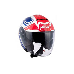 GIVI X.22 PLANET Jet Urban Moto Caschi Bianco Blu Rosso 