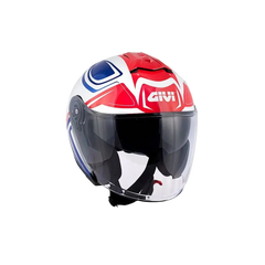 GIVI X.22 PLANET Jet Urban Moto Caschi Bianco Blu Rosso 