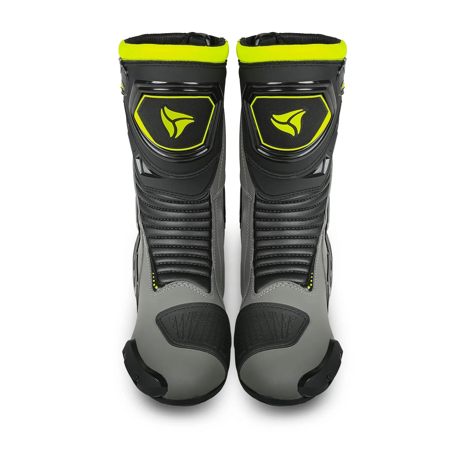 R-TECH TORNADO 2.0 STIVALI DI MOTO CORSA  NERO GRIGIO GIALLO FLUO 