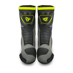R-TECH TORNADO 2.0 STIVALI DI MOTO CORSA  NERO GRIGIO GIALLO FLUO 