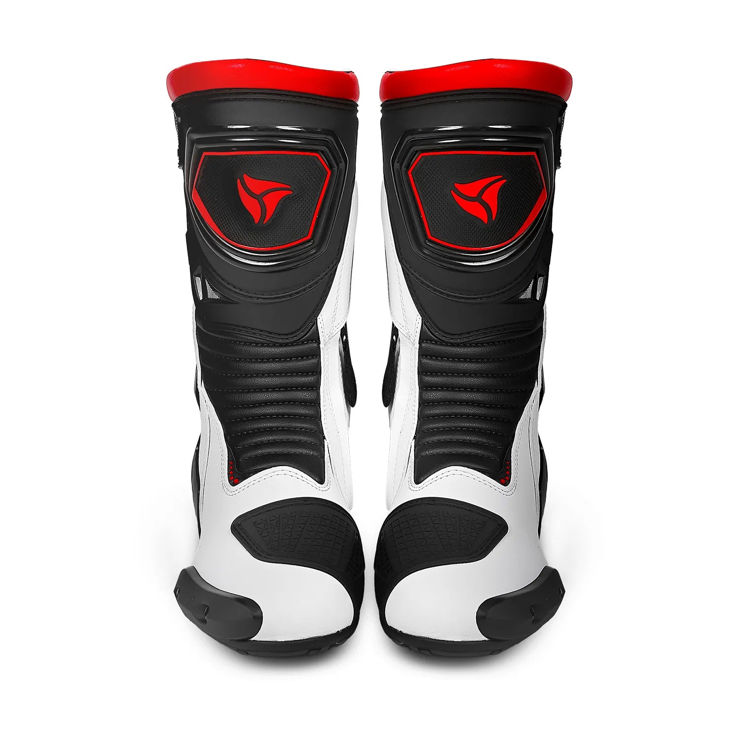R-TECH TORNADO 2.0  CORSA  STIVALI DI MOTO NERO BIANCO ROSSO 