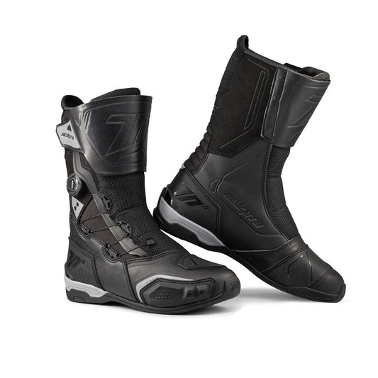 SEVENTY SD-BT9 GAVIA Sportivo Turismo Moto Stivali Nero