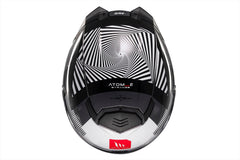 MT Atom 2 Strange B2 con parte delantera abatible brillante Casco de motocicleta - CASCO