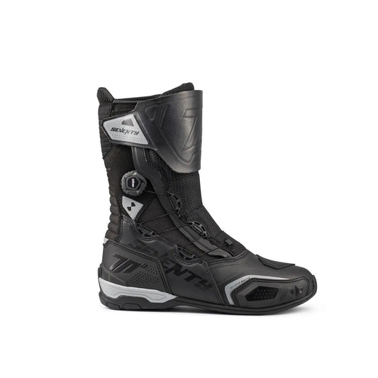 SEVENTY SD-BT9 GAVIA Sportivo Turismo Moto Stivali Nero