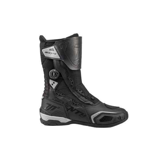 SEVENTY SD-BT9 GAVIA Sportivo Turismo Moto Stivali Nero 